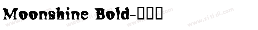 Moonshine Bold字体转换